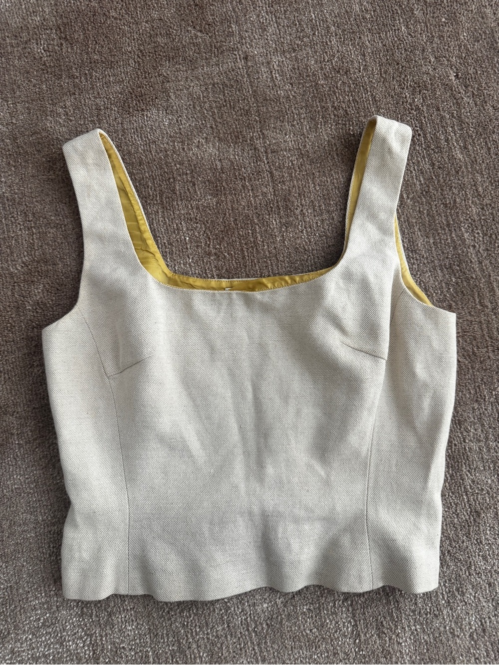 Vintage Prada Linen Crop Top